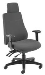 Avior First Elbrus High Back Operator Chair 650x678x678mm Black KF73875