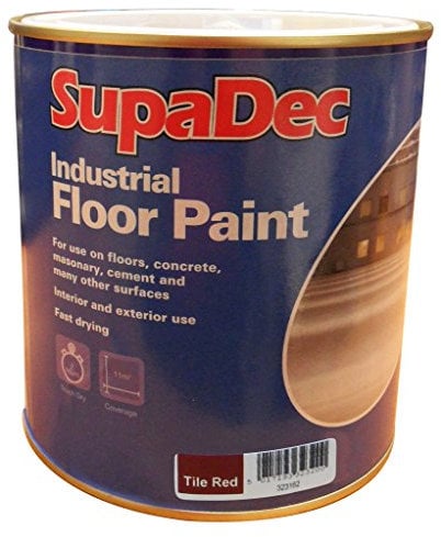 SupaDec Industrial Floor Paint 1L Tile Red