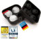 Eiswürfelform Silikon Ice Cube Tray; Eiswürfelschale Eis-Würfel-Maker; Eiskalte Getränke mit Eye-Catcher Eiswürfel für Whisky, Cocktails, Saft uvm. (XXL Eiskugeln)