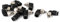 sourcing map 10Stk. 4mm zu M3 L From Eindrücken Pneumatisch Schnelle Verbindung Rohr Fitting Koppler