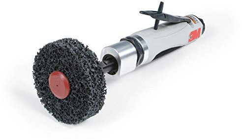 3M Inline Sander - 1 Horsepower Pneumatic Sander - Straight Shaft Belt Sander - For Straight Line Finishes - Air Powered - 3500 RPM - 5/8-11 External Shaft - 28339