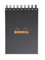 Rhodia 11920C Notizblock (mit Spiralbindung, kariert, 90 g, 7,5 x 10,5 cm, 80 Blatt) 1 Stück schwarz