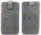 handy-point Filztasche Tasche Hülle aus Filz für Samsung, iPhone, Sony, Lenovo Moto, Huawei, Alcatel, Gigaset, Medion, Neffos, Geräte mit Max.14,2x7,3xx1cm (grau)
