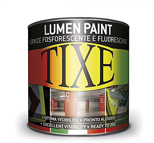 Tixe 607.201 Fosforescente all'Acqua, Bianco/Giallo, 125 ml