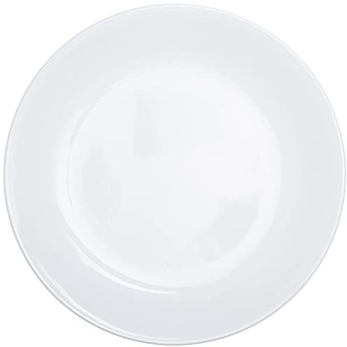 Corelle World Kitchen Livingware Luncheon Plate, Winter Frost White, Size: 8-1/2-Inch, Set of 6 Plates,6003880