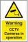 Scan 1311 Hinweisschild mit englischer Aufschrift „Warning CCTV Cameras In Operation“ 200 x 300 mm, Polyvinylchlorid