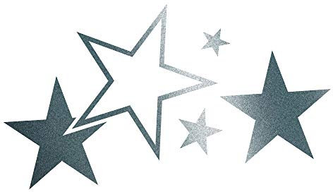 Cardesign Sticker - Stars, Grafite63 X 39 Cm
