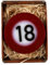 Lustapotheke® handgemachte Seife zum 18. Geburtstag im Verkehrszeichen Look