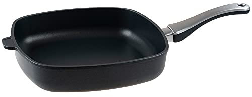 Pfannen Harecker Viereckpfanne 28x28cm | Aluguss mit Stiel | Für alle Herdarten | Antihaft PFOA-frei | Made in Germany