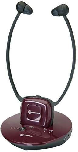 Amplicomms TV Listener TV2400 Wireless Radio Headset with Amplifier Integrated Microphone up to 120 dB
