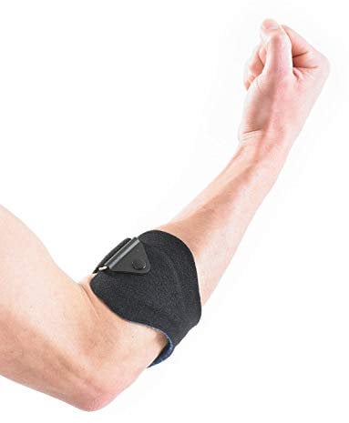 Neo-G Tennis/Golf Clasp - Support For Epicondylitis, Tennis Golfers Elbow, Sprains, Strain Injuries, Tendonitis - Forearm Adjustable Compression Strap - Class 1 Medical Device