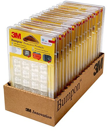3M Bumpon SJ5323BL Elastikpuffer, Transparent (24-er Pack)