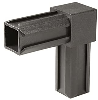 Alberts 426446 XD-Rohrverbinder | 90° | Kunststoff, schwarz | 30 x 30 x 2,0 mm