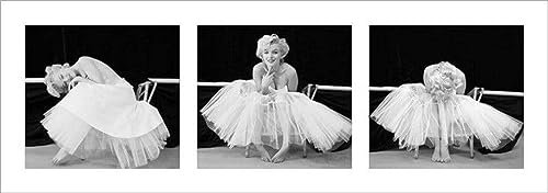 Marilyn Monroe Ballerina Triptych 33 x 95cm Kunstdruck