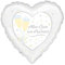 Amscan 3216801 - Standard Folienballon Alles Gute zur Hochzeit, circa 43 cm, Heliumballon