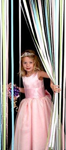 Tube Type Door Curtain,Bug Blind,Fly Blind,Strip Blind-PASTEL MULTI - 80cm wide x 200cm drop