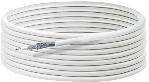 Schwaiger GmbH Schwaiger KOX810 012 Satelliten Koaxialkabel weiß, 10 m