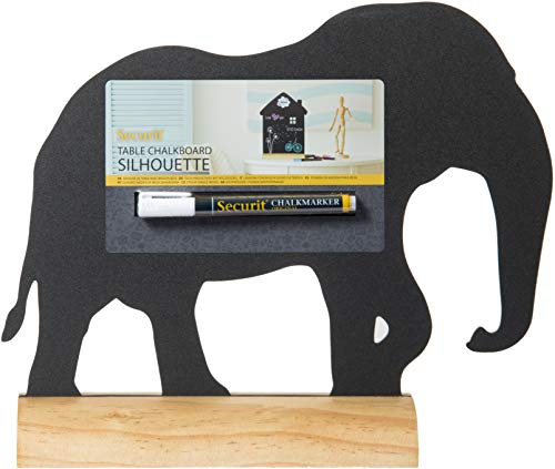 Securit FBT-Elephant Kreidetafel maximal 25 x 33 cm | Einfach zu reinigen - Robuste Verarbeitung