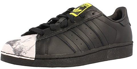 adidas originals SUPERSTAR PHARRELL SUPERSHELL mens trainers sneakers shoes (uk 5 us 5.5 eu 38, CBLACK/CBLACK/YELLOW S83360)