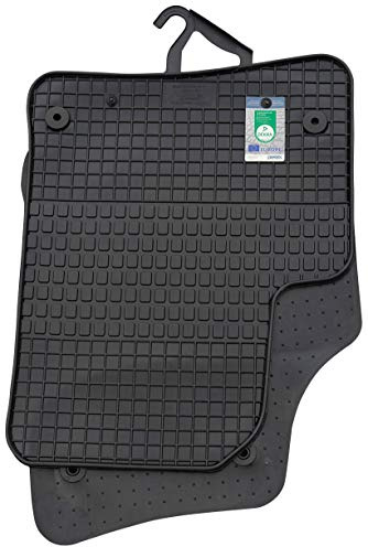 PETEX Gummimatten passend für Touareg ab 11/2002-03/2010 Fußmatten schwarz 4-teilig