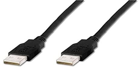 Digitus LP496B Cavo USB 2.0, Connettori, 2 x a Maschio, 1 m, Nero