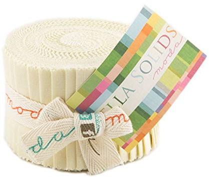 Bella Solids Fig Tree Cream Jr Jelly Roll (9900JJR 67) by Moda House Designer for Moda