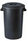 Stefanplast Poubelle avec Couvercle en Plastique Noire 70 l Noir