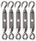 DN M4 in acciaio inox 304 Hook & Eye tenditore fune Tension pacchetto di 5