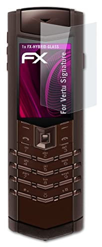 atFoliX Glasfolie kompatibel mit Vertu Signature Panzerfolie, 9H Hybrid-Glass FX Schutzpanzer Folie