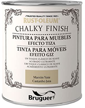 Bruguer Rust-Oleum Chalky Finish Möbelfarbe Braun Jute 125 ml