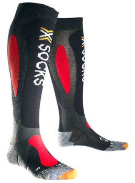 X-Socks Socken Ski Carving Silver schwarz/grau Gr.48/50