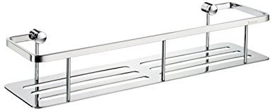 Smedbo DK3005 Sideline Corbeille Porte-Savon Laiton/Cuivre/Zinc Argent 40 x 10,3 x 7 cm