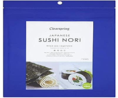 Clearspring Japanese Toasted Sushi Nori 17 g (Pack of 4)