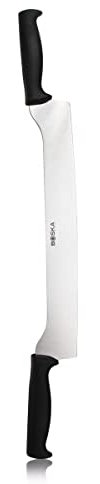BOSKA Doppelgriffmesser Profi Schwarz 360mm - Käsemesser - Holländisches Käsemesser - Professionelles Käsewerkzeug - Käseschneider - Für Käseräder