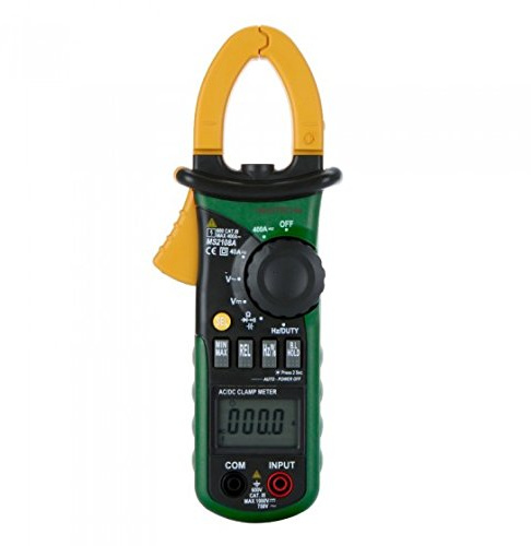 Mastech MS2108A abrazadera digital multímetro Frecuencia, máx. / Min.Value Medición Holding Iluminación Bombilla con bolsa de transporte