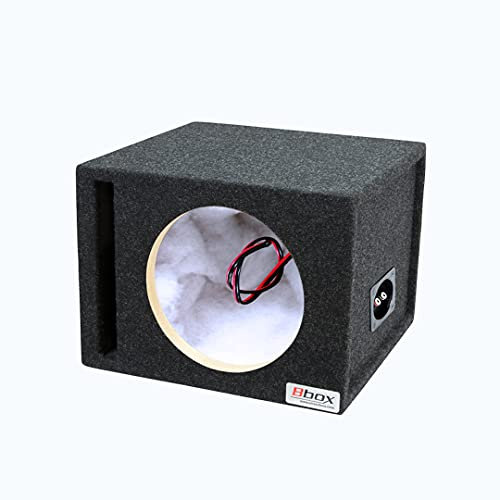 Atrend Bbox Car Pro Audio Speaker Enclosures 10” Single Vented Subwoofer/Speaker Enclosure High Grade MDF – Nickel Finish Speaker Terminals 18 Gauge Audio Cables