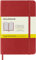Moleskine Classic Squared Paper Notebook, Soft Cover and Elastic Closure Journal, Color Scarlet Red, Size Pocket 9 x 14 A6, 192 Pages