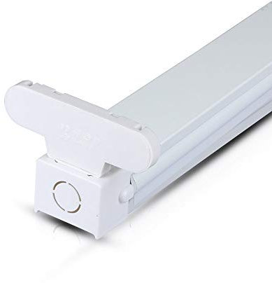V-TAC LED-Lichtleiste, 60cm x 2, Eisengehäuse, IP20, Kompatibel mit 60cm LED-Röhren, Direkte Verdrahtung, Kein Vorschaltgerät oder Starter erforderlich, Langlebiges Design, Röhren nicht enthalten
