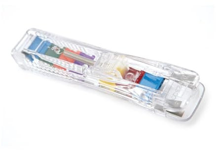 Rapesco RC4025MC Supaclip 40 See Through Dispenser and 25 Refill Clips in Assorted Colours