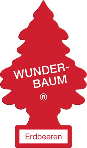 WUNDER-BAUM Auto-Lufterfrischer I Anhänger für langanhaltenden Duft im Auto oder zu Hause I Erdbeeren 1 Stück