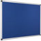 Bi-Office Maya Filztafel, Aluminium Rahmen, 60x45cm, Blau
