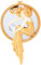 Design Toscano Herrin vom See Art Deco Wandspiegel, 1,3 x 17,8 x 29,2 cm