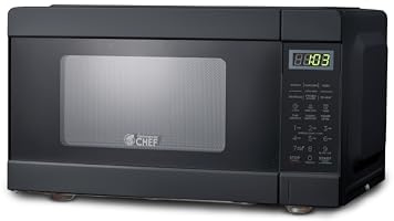 Commercial Chef 0.9 Cu. Ft. Countertop Microwave Oven, CHM990B, Black