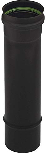 Elément 330mm noir mat avec joint silicone diamètre 80 Gamme APOLLO pellets concentrique Réf 891308