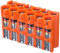 Storacell by Powerpax AAA Battery Caddy, Orange, Holds 12 Batteries