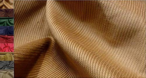 StoffBook BAUMWOLLE BREITCORD - GENUACORD - CORD STOFF STOFFE, C234 (Camelbraun)