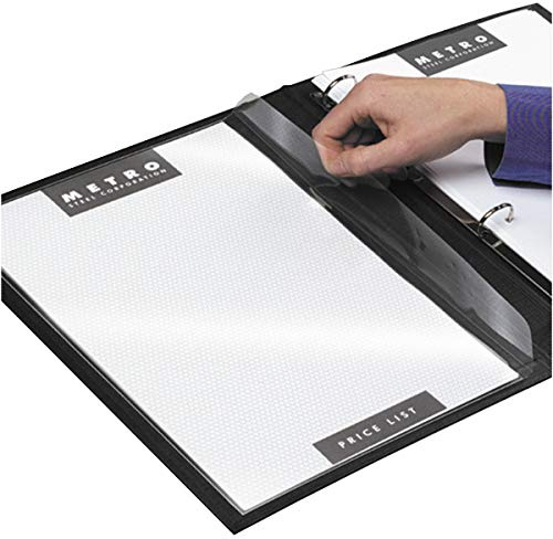 Djois, 10070 - Maxi-Klebemappe mit Klappe, Permanent, A5, Transparent, 10 Stück, für Ablage, Schutz, Ungelochte Dokumente, Ideal für Broschüren, Bedienungsanleitungen, Hergestellt in Dänemark