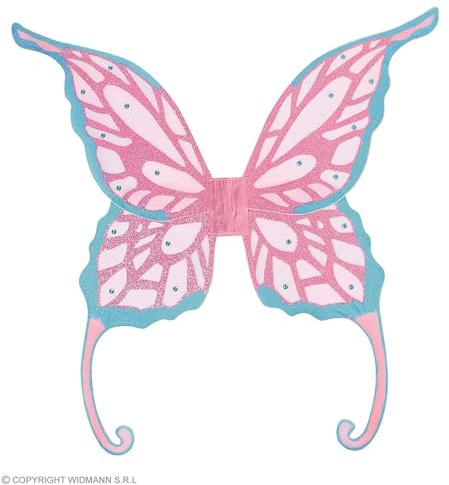 Widmann – AC0013 – Glitzernde Feenflügel mit Pailletten/Schmucksteinen 85 x 88 cm