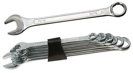 6 Peice 3/8- 11/16 Af Combination Spanner Set