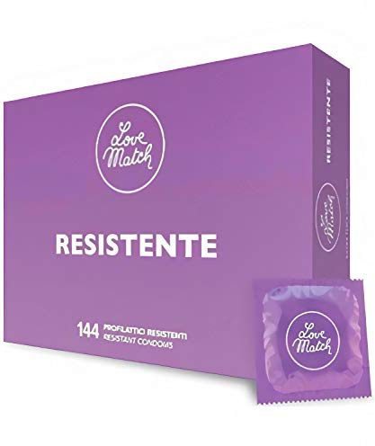 LoveMatch Resistente 6 verstärkte Kondome, Vorratsbox, Kondomvorrat - 0,085mm Wandstärke für mehr Sicherheit und Reißfestigkeit